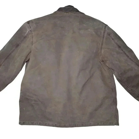 Vintage Carhartt Canvas Duck Blanket Lined Chore Jacket - Picture 4 of 10